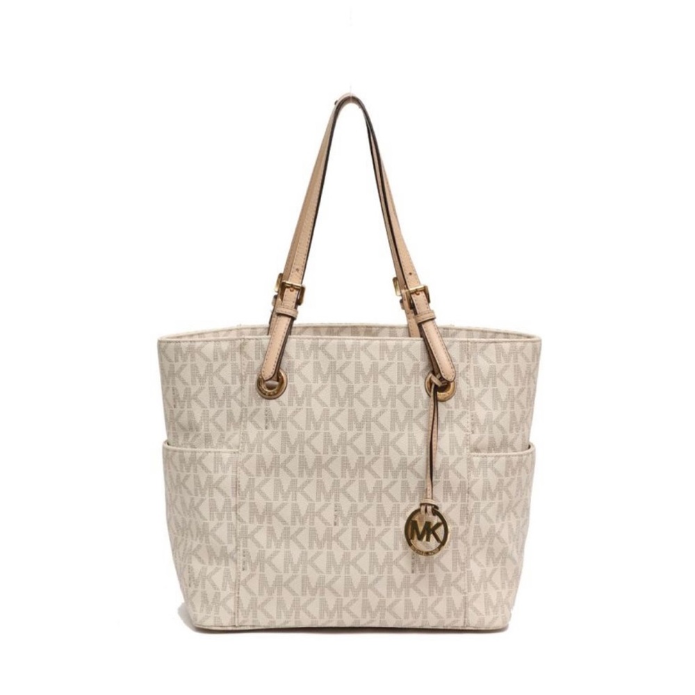 Authentic Michael Kors Coated Canvas Tote Bag